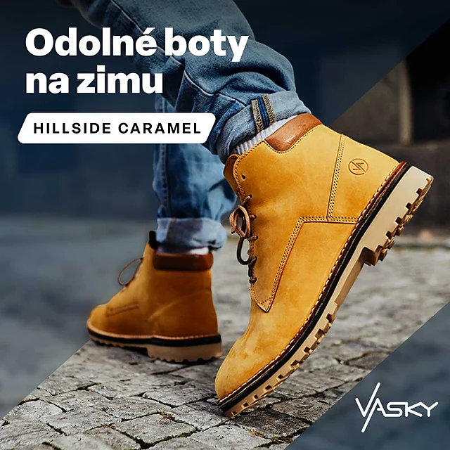 Ukázka nativního vizuálu pro Google Discover — zimní boty v reálné scéně bez umělého pozadí
